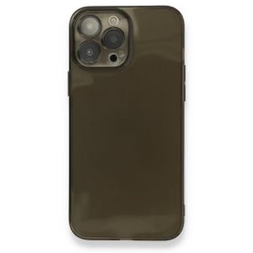 Alan Şanslı iPhone 13 Pro Max Fly Lens Silikon Siyah Kılıf