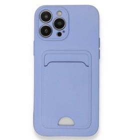 Alan Şanslı iPhone 13 Pro Max Kelvin Kartvizitli Lila Silikon Kılıf