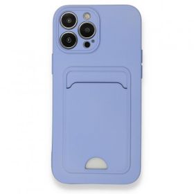 Alan Şanslı iPhone 13 Pro Max Kelvin Kartvizitli Lila Silikon Kılıf