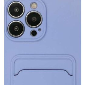 Alan Şanslı iPhone 13 Pro Max Kelvin Kartvizitli Lila Silikon Kılıf