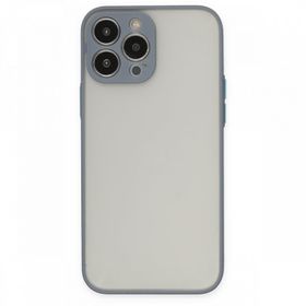 Alan Şanslı iPhone 13 Pro Max Montreal Gri Silikon Kapak Kılıf