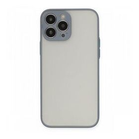 Alan Şanslı iPhone 13 Pro Max Montreal Gri Silikon Kapak Kılıf