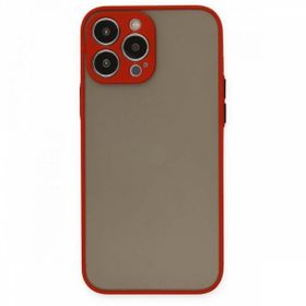 Alan Şanslı iPhone 13 Pro Max Montreal Kırmızı Silikon Kapak Kılıf