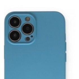 Alan Şanslı iPhone 13 Pro Max Nano İçi Kadife Mavi Silikon Kılıf