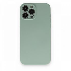 Alan Şanslı iPhone 13 Pro Max Nano İçi Kadife Su Yeşili Silikon Kılıf