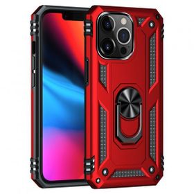 Alan Şanslı iPhone 13 Pro Max Sofya Yüzüklü Kırmızı Silikon Kapak Kılıf