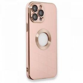Alan Şanslı iPhone 13 Pro Max Store Pembe Silikon Kılıf