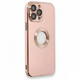 Alan Şanslı iPhone 13 Pro Max Store Pembe Silikon Kılıf