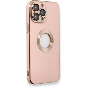 Alan Şanslı iPhone 13 Pro Max Store Pembe Silikon Kılıf