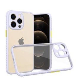 Alan Şanslı iPhone 13 Pro Miami Şeffaf Lila Silikon Kılıf