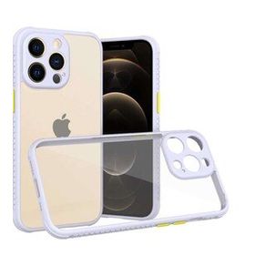 Alan Şanslı iPhone 13 Pro Miami Şeffaf Lila Silikon Kılıf