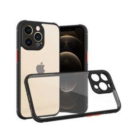Alan Şanslı iPhone 13 Pro Miami Şeffaf Siyah Silikon Kılıf