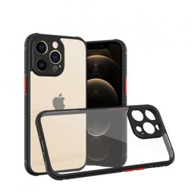 Alan Şanslı iPhone 13 Pro Miami Şeffaf Siyah Silikon Kılıf