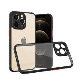 Alan Şanslı iPhone 13 Pro Miami Şeffaf Siyah Silikon Kılıf