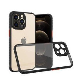 Alan Şanslı iPhone 13 Pro Miami Şeffaf Siyah Silikon Kılıf