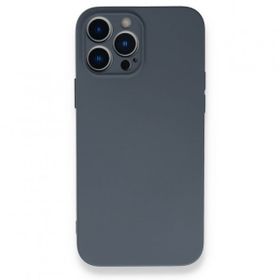 Alan Şanslı iPhone 13 Pro Nano İçi Kadife Gri Silikon Kılıf