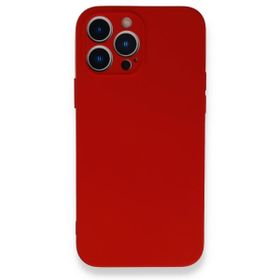 Alan Şanslı iPhone 13 Pro Nano İçi Kadife Kırmızı Silikon Kılıf