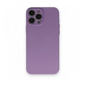 Alan Şanslı iPhone 13 Pro Nano İçi Kadife Koyu Lila Silikon Kılıf