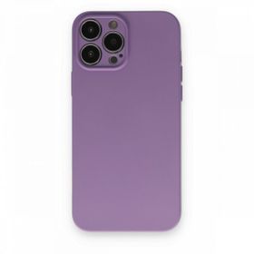 Alan Şanslı iPhone 13 Pro Nano İçi Kadife Koyu Lila Silikon Kılıf