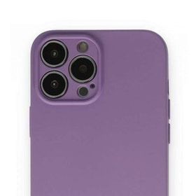 Alan Şanslı iPhone 13 Pro Nano İçi Kadife Koyu Lila Silikon Kılıf
