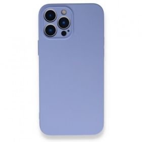 Alan Şanslı iPhone 13 Pro Nano İçi Kadife Lila Silikon Kılıf