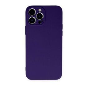 Alan Şanslı iPhone 13 Pro Nano İçi Kadife Mor Silikon Kılıf