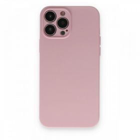 Alan Şanslı iPhone 13 Pro Nano İçi Kadife Pembe Silikon Kılıf