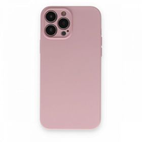 Alan Şanslı iPhone 13 Pro Nano İçi Kadife Pembe Silikon Kılıf
