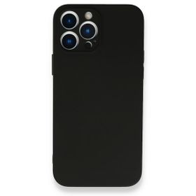 Alan Şanslı iPhone 13 Pro Nano İçi Kadife Siyah Silikon Kılıf