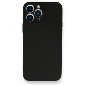 Alan Şanslı iPhone 13 Pro Nano İçi Kadife Siyah Silikon Kılıf
