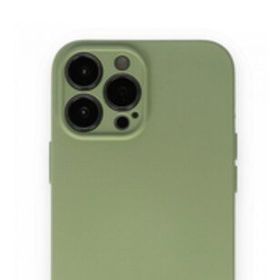 Alan Şanslı iPhone 13 Pro Nano İçi Kadife Yeşil Silikon Kılıf