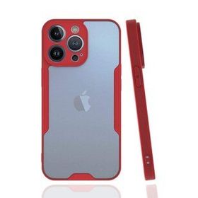 Alan Şanslı iPhone 13 Pro Platin Kırmızı Silikon Kılıf