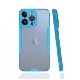 Alan Şanslı iPhone 13 Pro Platin Mavi Silikon Kılıf