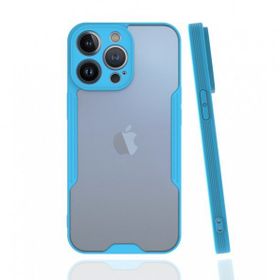 Alan Şanslı iPhone 13 Pro Platin Mavi Silikon Kılıf