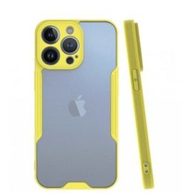 Alan Şanslı iPhone 13 Pro Platin Sarı Silikon Kılıf