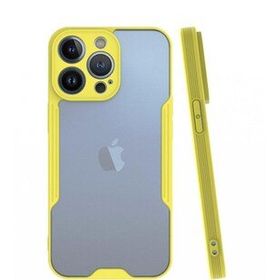 Alan Şanslı iPhone 13 Pro Platin Sarı Silikon Kılıf