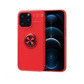 Alan Şanslı iPhone 13 Pro Range Yüzüklü Kırmızı Silikon Kılıf