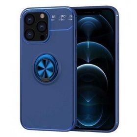 Alan Şanslı iPhone 13 Pro Range Yüzüklü Mavi Silikon Kılıf