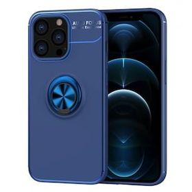 Alan Şanslı iPhone 13 Pro Range Yüzüklü Mavi Silikon Kılıf