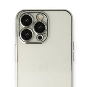 Alan Şanslı iPhone 13 Pro Razer Lensli Gümüş Silikon Kılıf