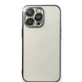 Alan Şanslı iPhone 13 Pro Razer Lensli Siyah Silikon Kılıf