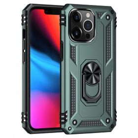 Alan Şanslı iPhone 13 Pro Sofya Yüzüklü Yeşil Silikon Kapak Kılıf