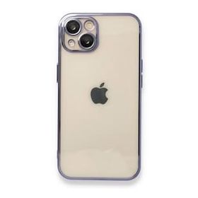 Alan Şanslı iPhone 13 Razer Lensli Silikon Mor Cep Telefonu Kılıfı