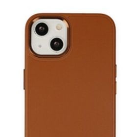 Alan Şanslı iPhone 14 Asya Kahverengi Deri Silikon Kılıf