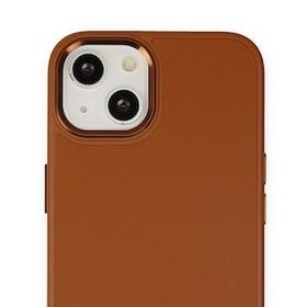 Alan Şanslı iPhone 14 Asya Kahverengi Deri Silikon Kılıf