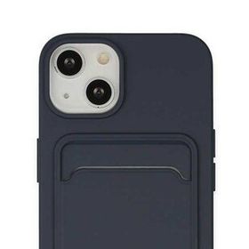 Alan Şanslı iPhone 14 Kelvin Kartvizitli Lacivert Silikon Kılıf