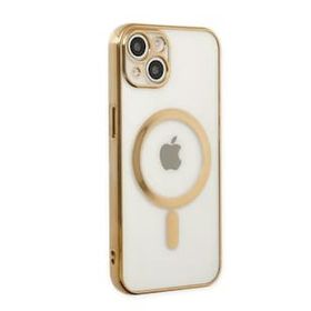 Alan Şanslı iPhone 14 Magneticsafe Lazer Gold Silikon Kılıf