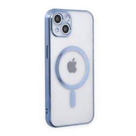 Alan Şanslı iPhone 14 Magneticsafe Lazer Sierra Blue Silikon Kılıf