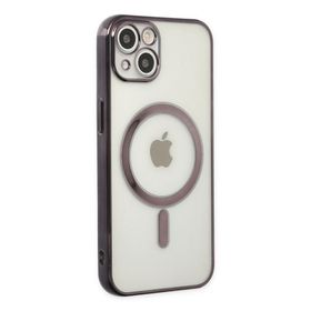 Alan Şanslı iPhone 14 Magneticsafe Lazer Siyah Silikon Kılıf