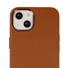 Alan Şanslı iPhone 14 Plus Asya Kahverengi Deri Silikon Kılıf